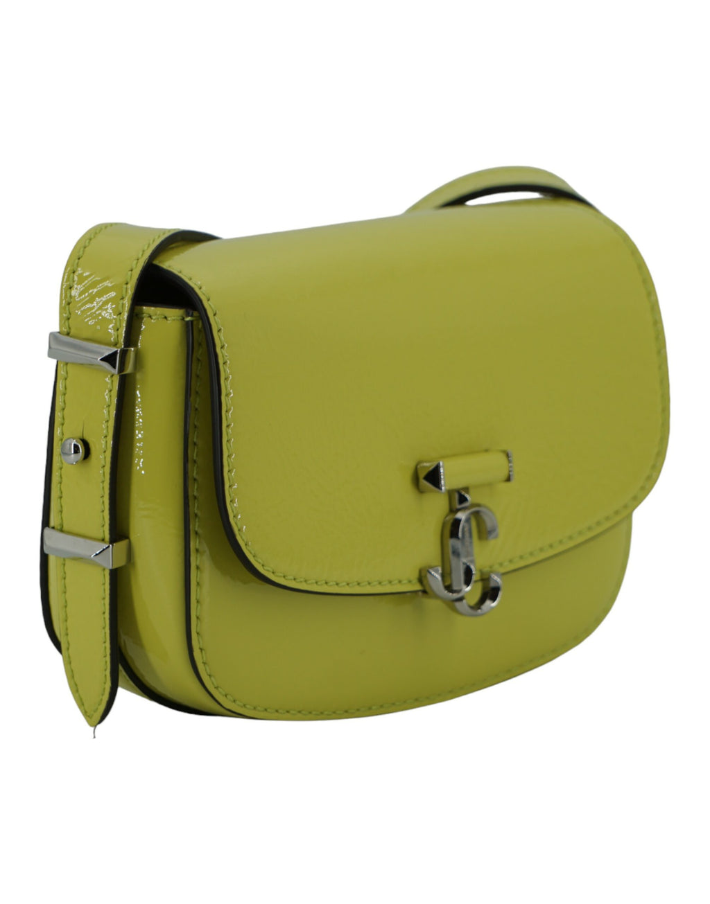 Jimmy Choo – Lime Yellow Patent Leather Shoulder Bag