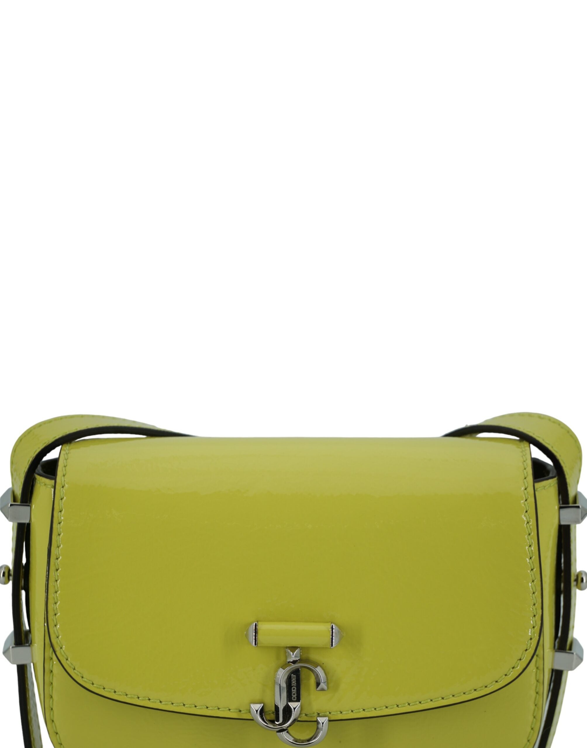 Jimmy Choo – Lime Yellow Patent Leather Shoulder Bag