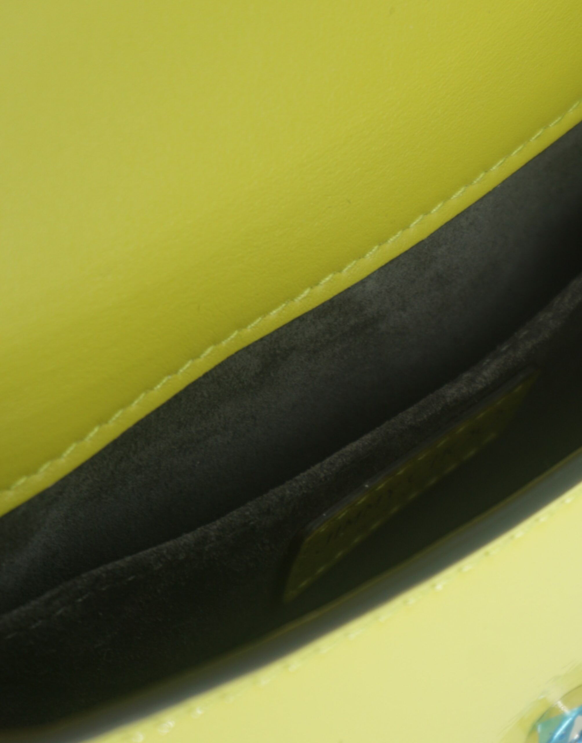 Jimmy Choo – Lime Yellow Patent Leather Shoulder Bag