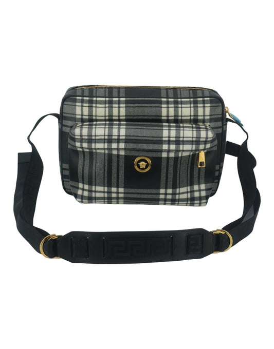 Versace – Grey Leather Crossbody Bag