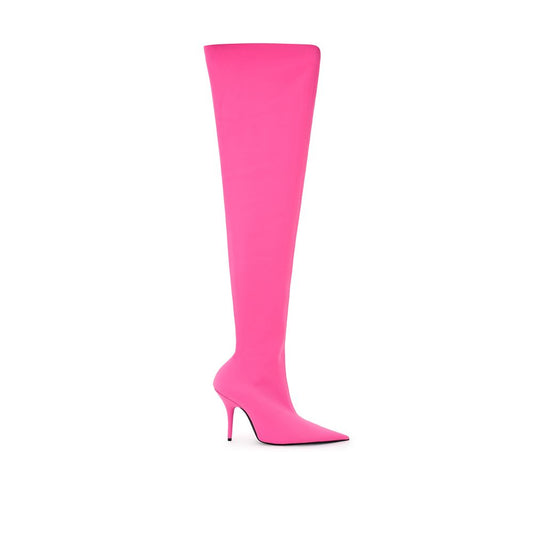 Balenciaga – Pink Polyester Ankle Boots