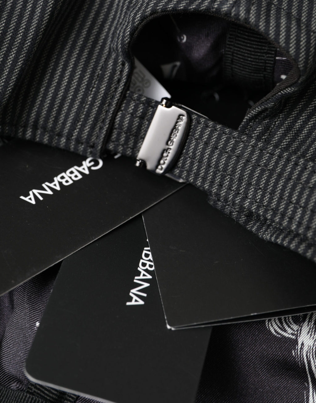 Dolce & Gabbana - Black Cotton Embellished Baseball Hat Men