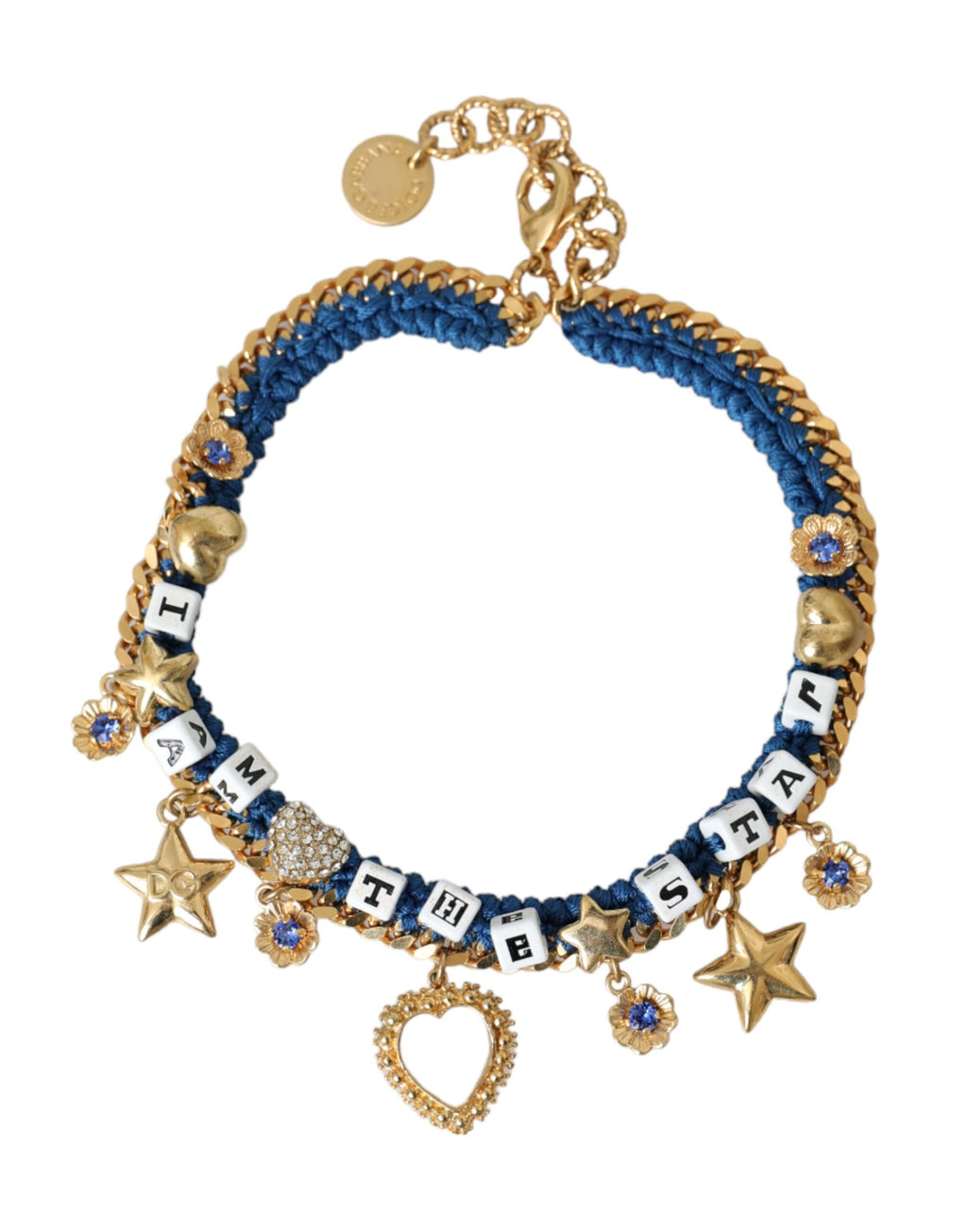 Dolce & Gabbana - Gold Tone Brass Chain Iam The Star Bracelet