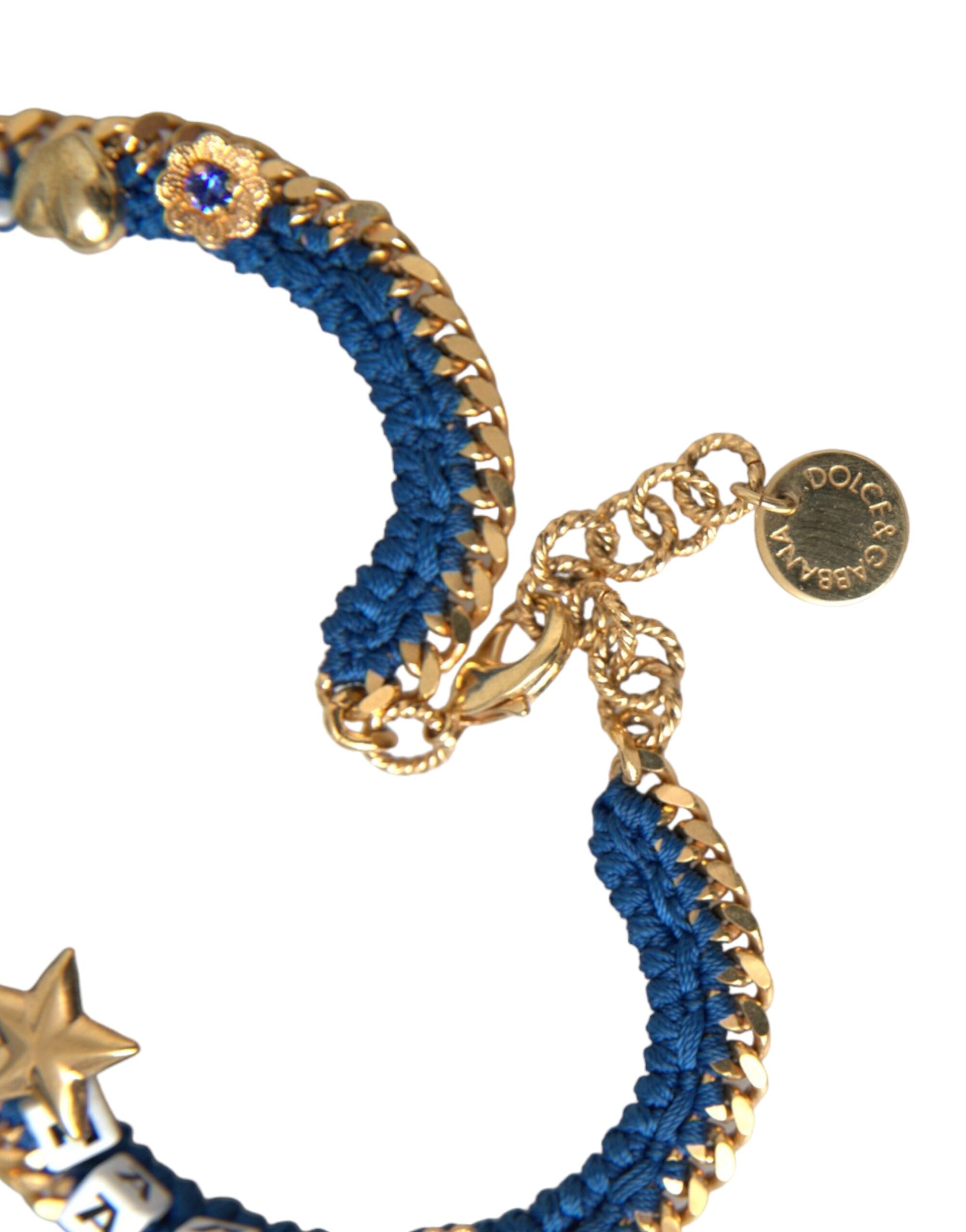 Dolce & Gabbana - Gold Tone Brass Chain Iam The Star Bracelet