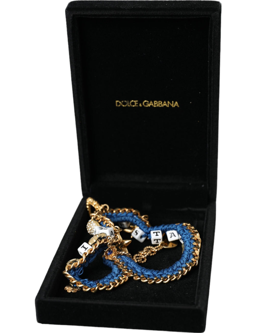 Dolce & Gabbana - Gold Tone Brass Chain Iam The Star Bracelet