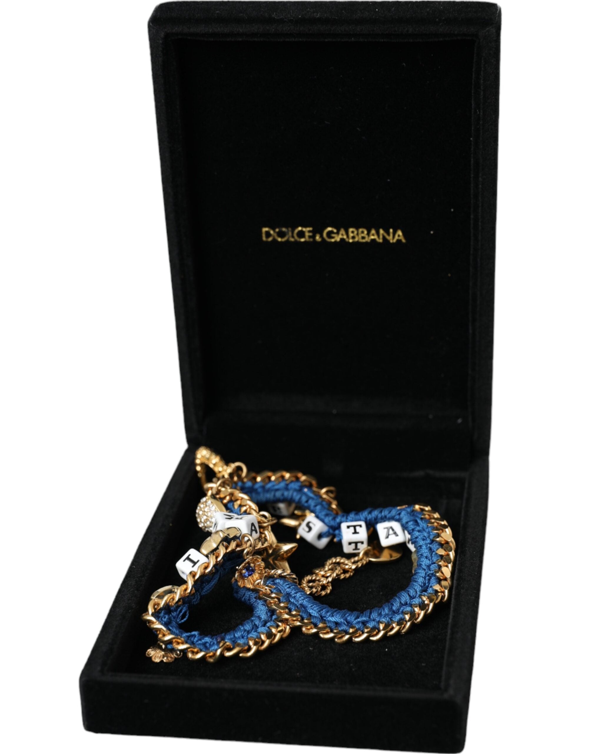 Dolce & Gabbana - Gold Tone Brass Chain Iam The Star Bracelet