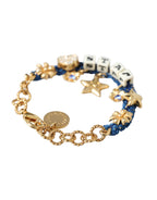 Dolce & Gabbana - Gold Tone Brass Chain Star Fashion Bracelet