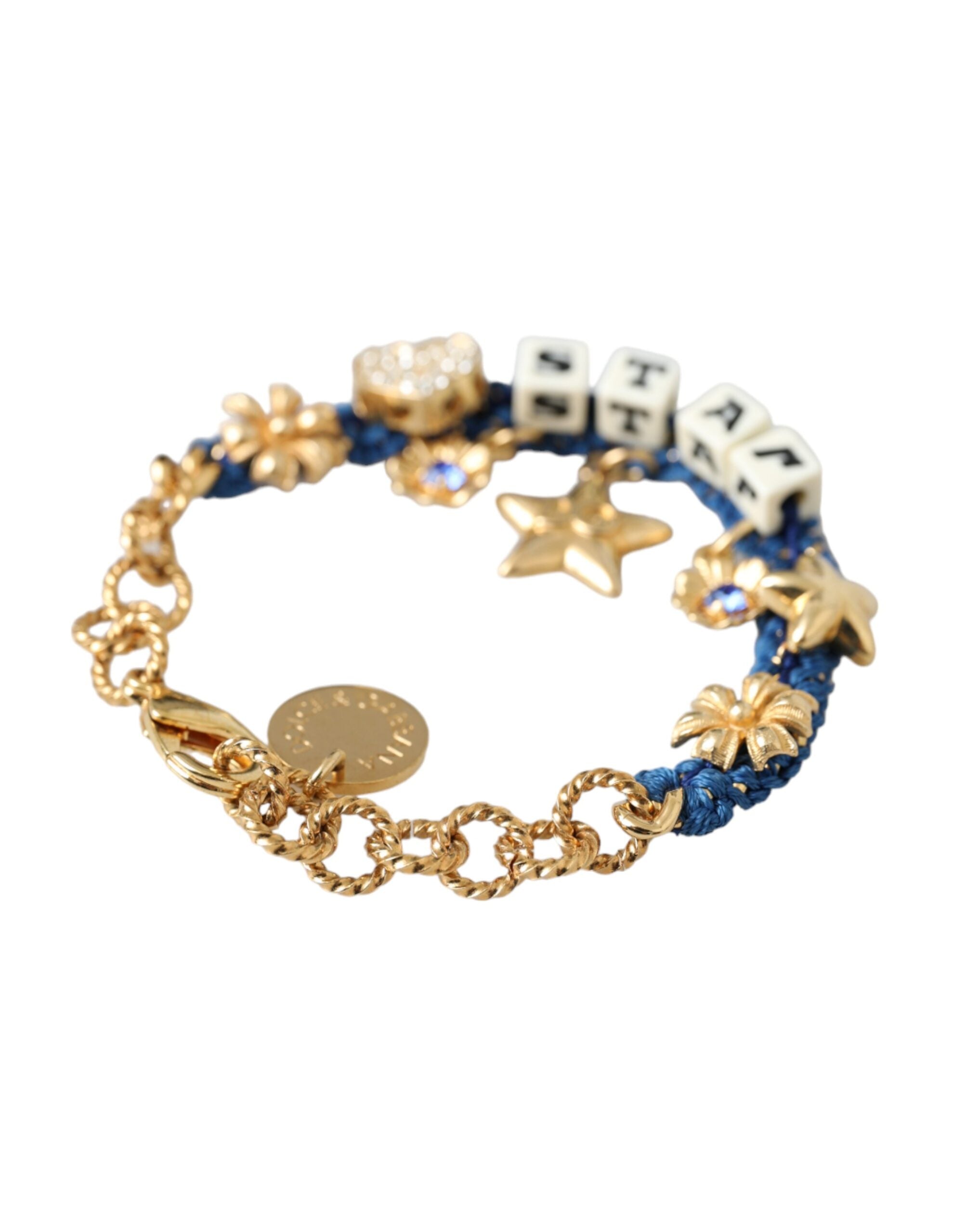 Dolce & Gabbana - Gold Tone Brass Chain Star Fashion Bracelet