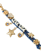 Dolce & Gabbana - Gold Tone Brass Chain Star Fashion Bracelet