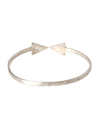Nialaya - Arrow Crystal 925 Silver Bangle Bracelet Women