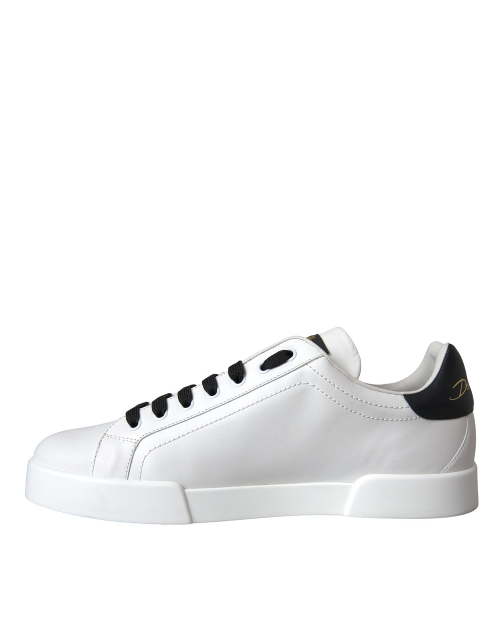 Dolce & Gabbana - White Leather DG Logo Casual Low Top Sneakers