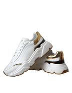 Dolce & Gabbana - White Gold DAYMASTER Leather Sneakers Shoes