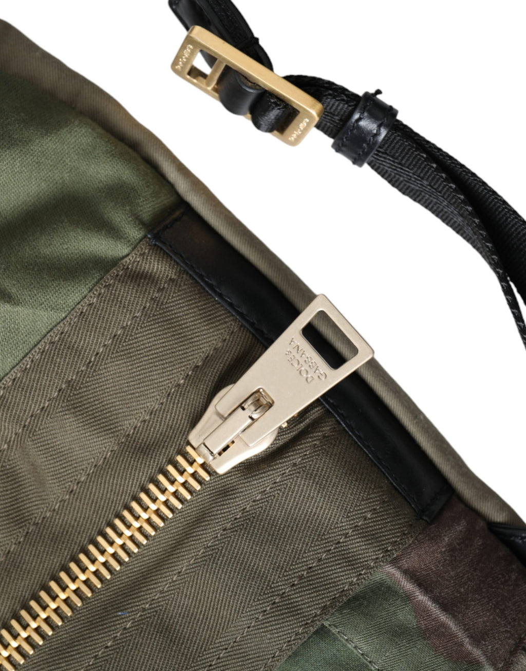 Dolce & Gabbana - Military Green Patchwork Rucksack Backpack