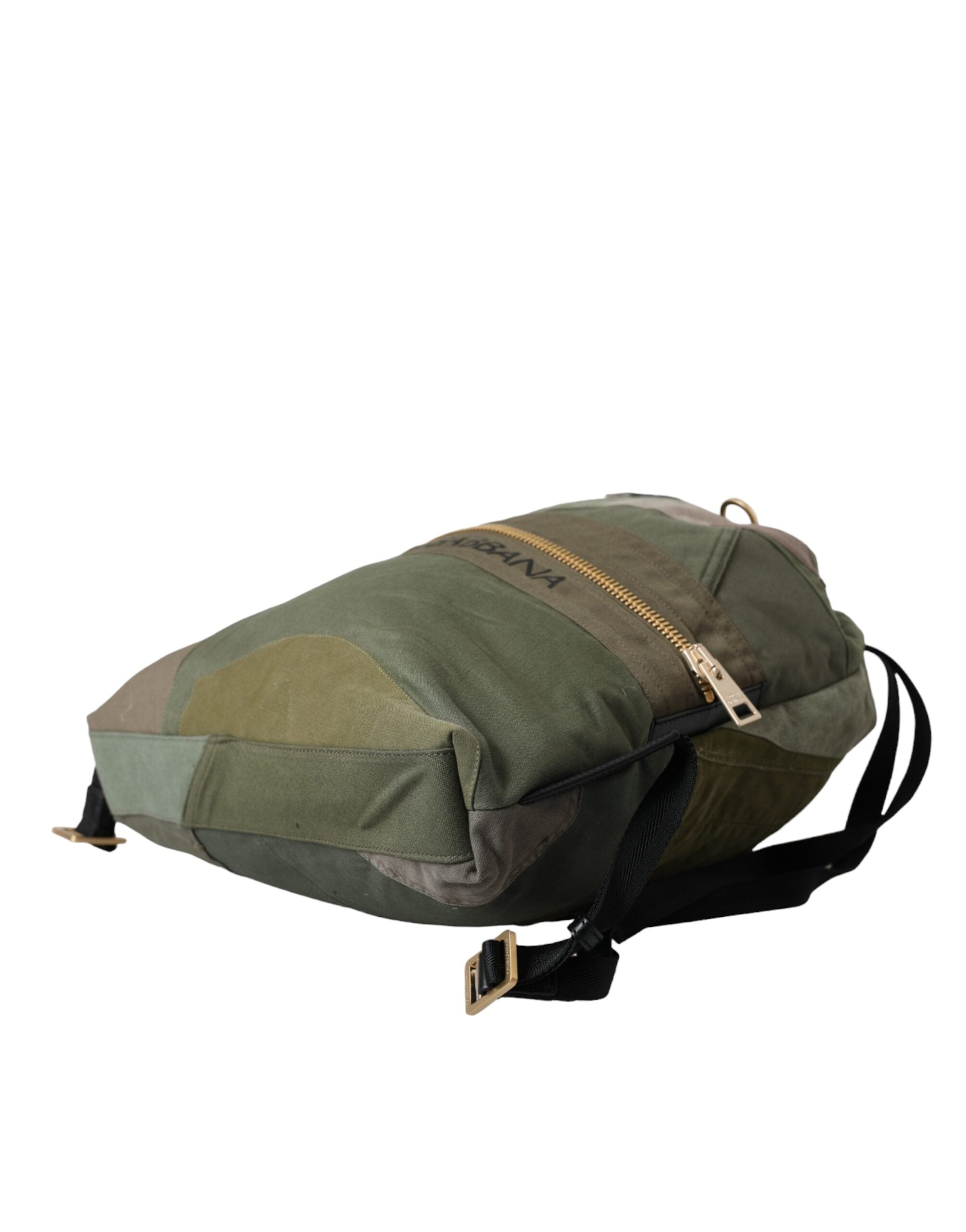 Dolce & Gabbana - Military Green Patchwork Rucksack Backpack