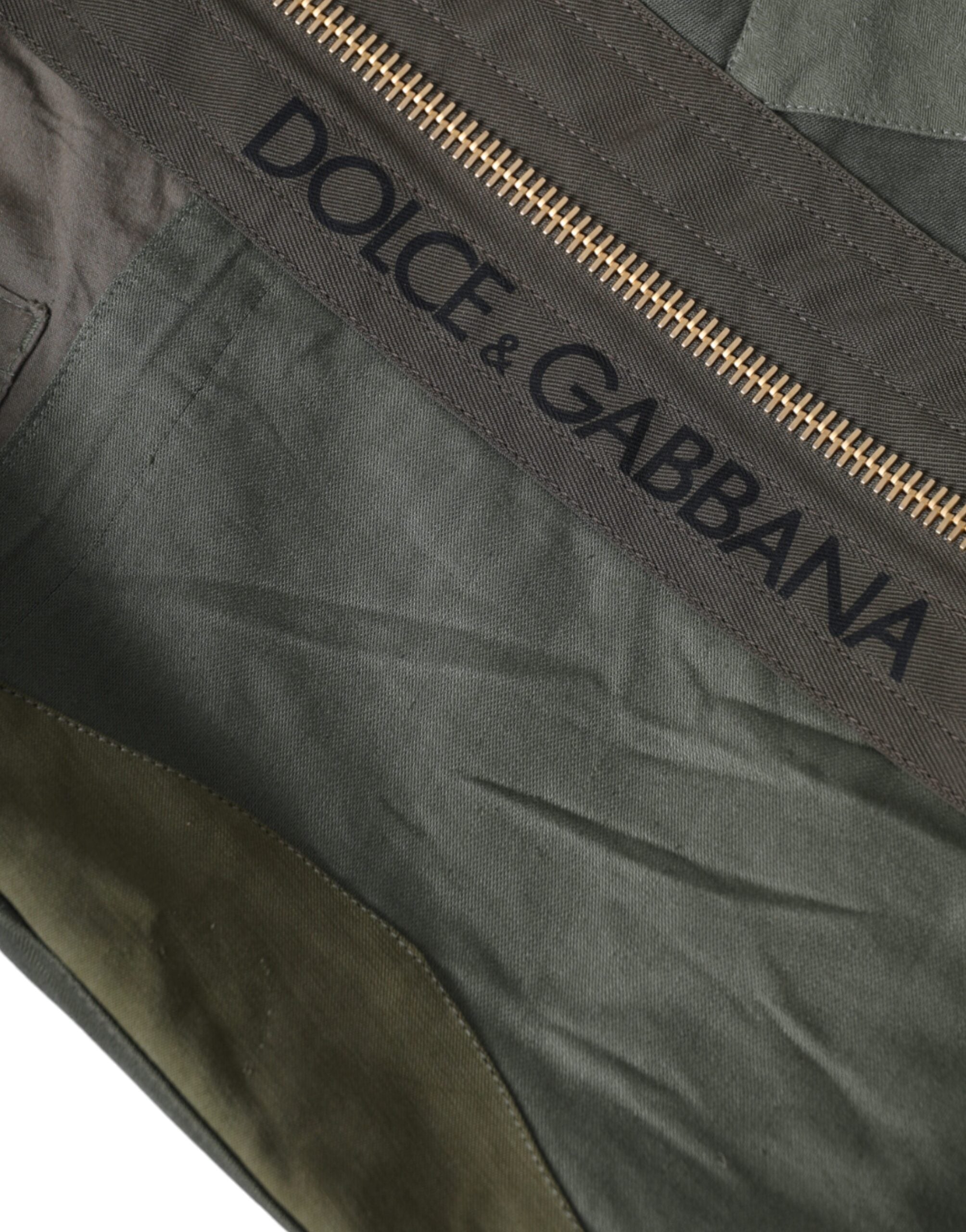 Dolce & Gabbana - Military Green Patchwork Rucksack Backpack