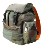 Dolce & Gabbana - Military Green Patchwork Rucksack Backpack