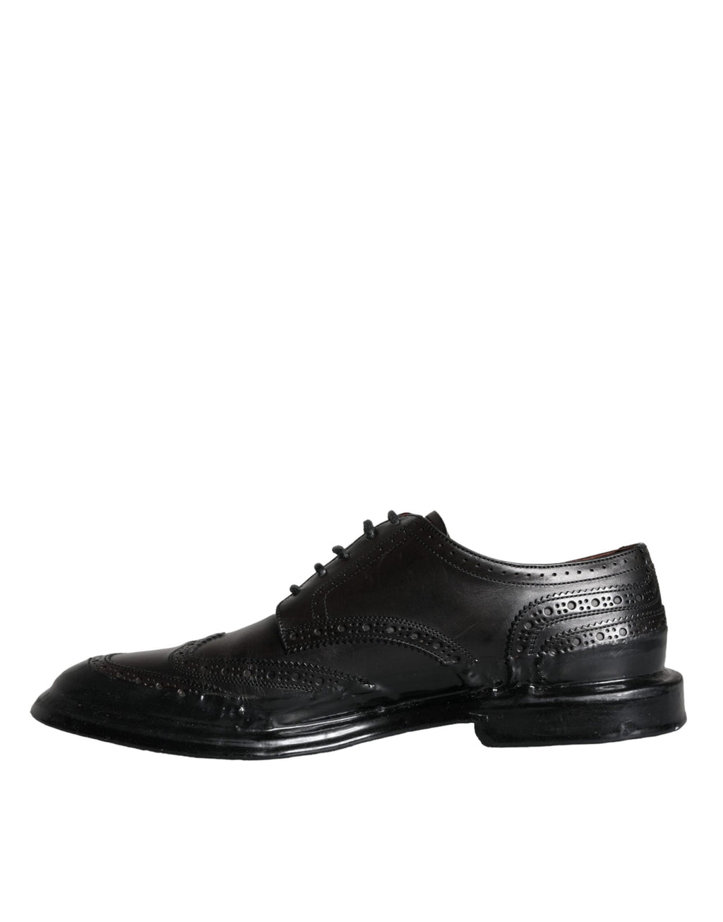 Dolce & Gabbana – Black Leather Oxford Wingtip Shoes