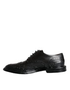 Dolce & Gabbana – Black Leather Oxford Wingtip Shoes