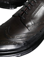 Dolce & Gabbana – Black Leather Oxford Wingtip Shoes