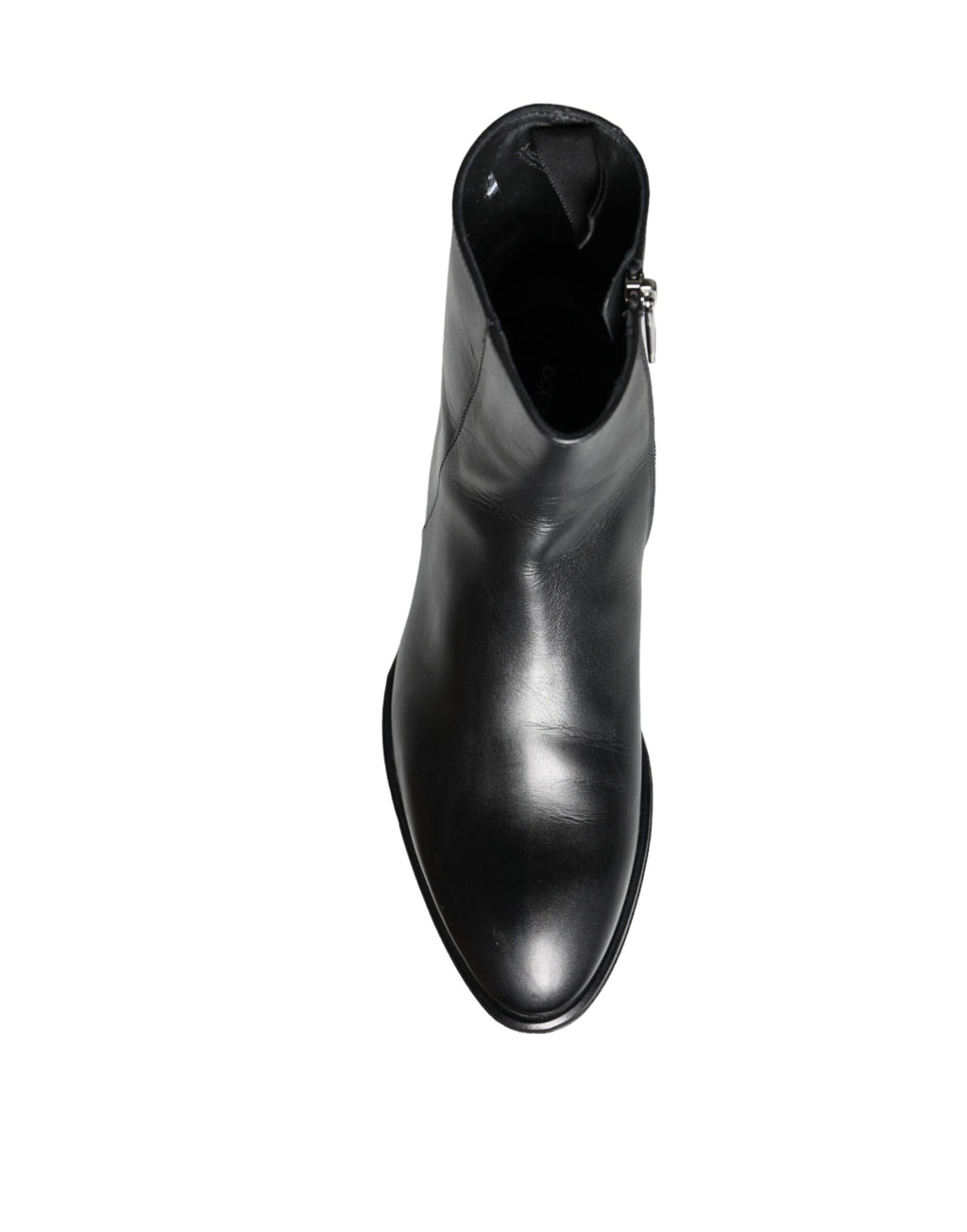 Dolce & Gabbana - Black Calf Leather Men Ankle Boots