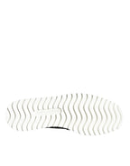 Dolce & Gabbana - Black White Weaved Slip On Men Loafers