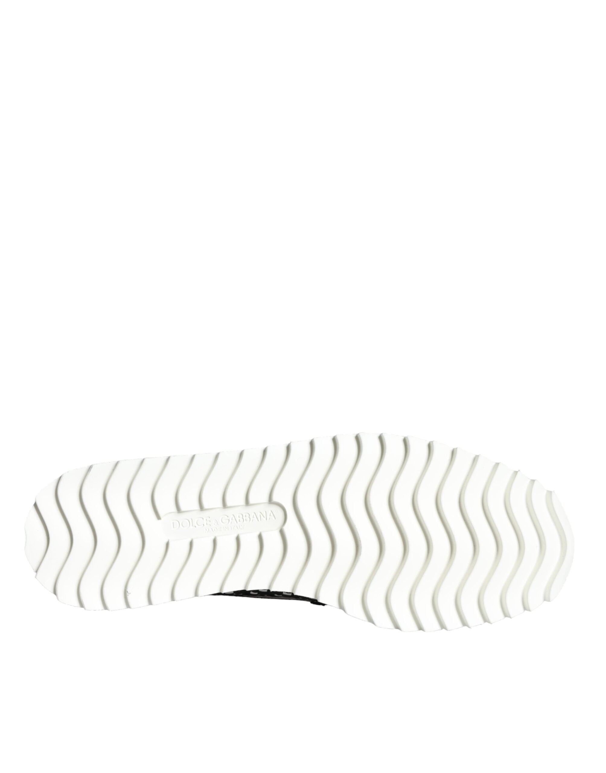 Dolce & Gabbana - Black White Weaved Slip On Men Loafers