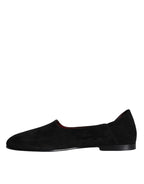 Dolce & Gabbana - Black Suede Loafers Formal Slip On