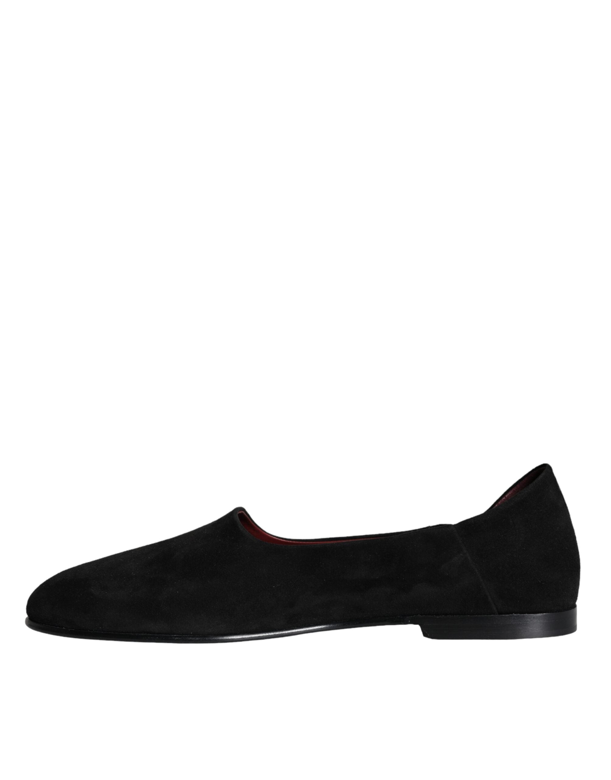 Dolce & Gabbana - Black Suede Loafers Formal Slip On