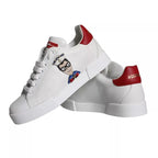 Dolce & Gabbana – White & Red Patch Portofino Sneakers
