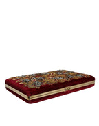 Dolce & Gabbana – Embellished Mini Clutch in Red Velvet