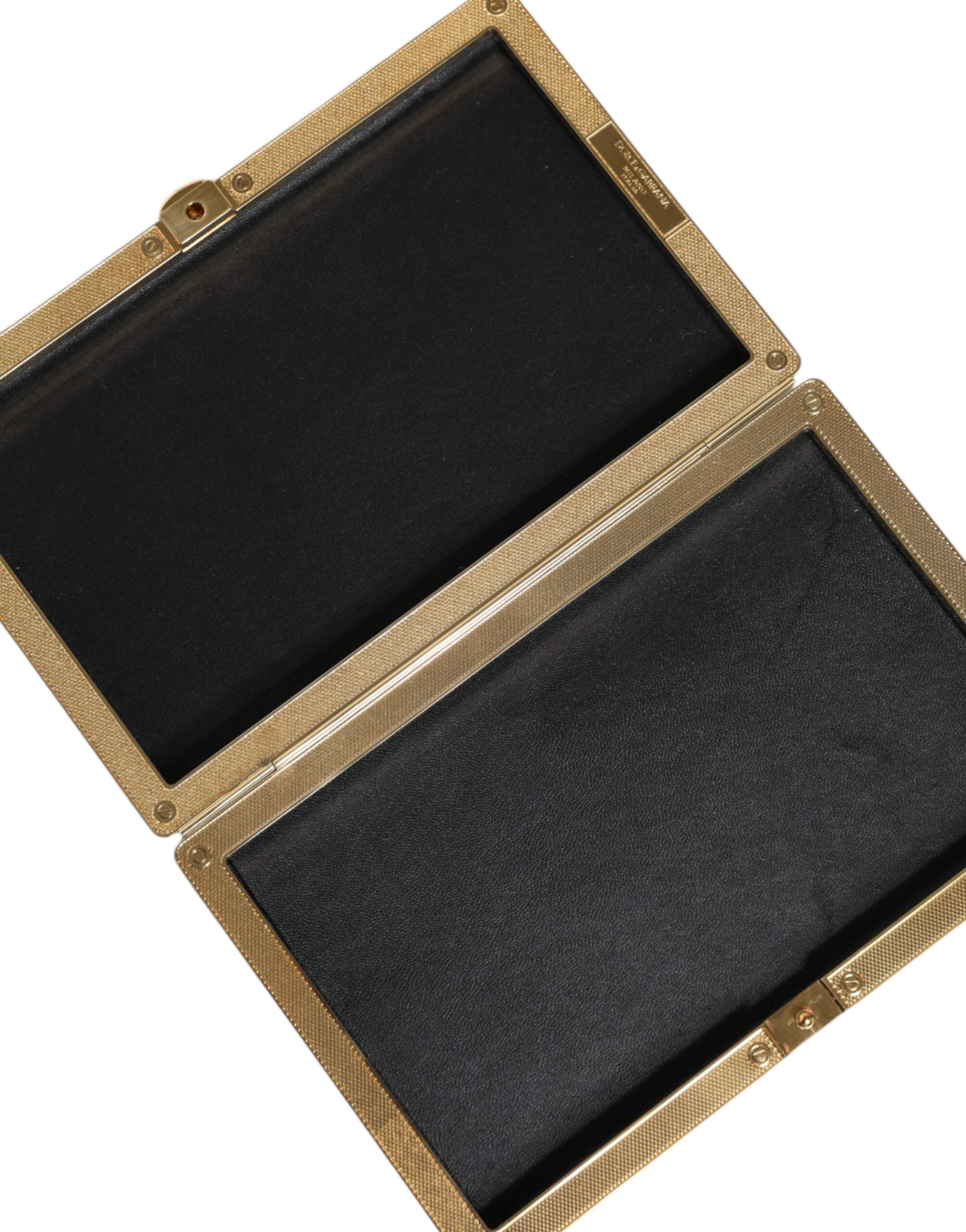 Dolce & Gabbana – Crystal-Embellished Miniature Clutch Purse in Gold