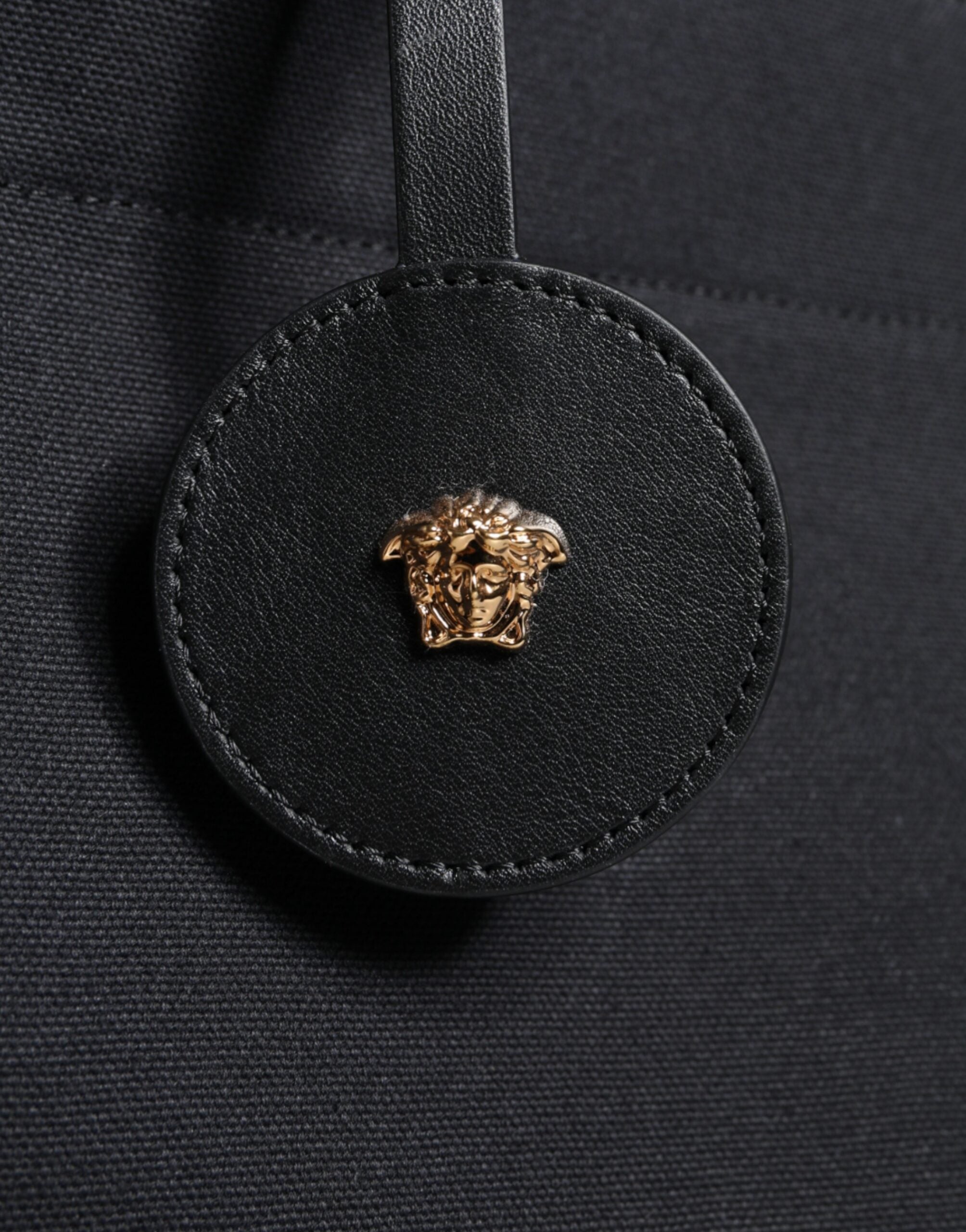 Versace – Black Crossbody Bag with Dual Handles