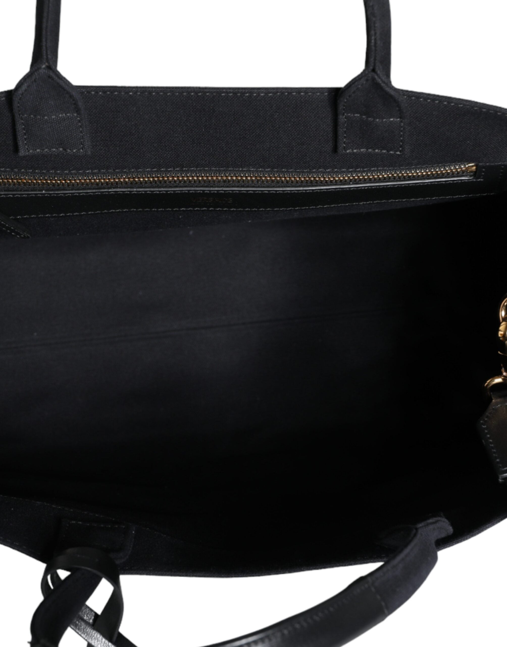 Versace – Black Crossbody Bag with Dual Handles