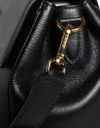 Versace – Black Grainy Calfskin Crossbody Bag