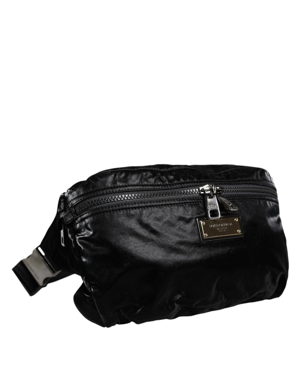 Dolce & Gabbana – Logo Plaque Belt Bag in Black