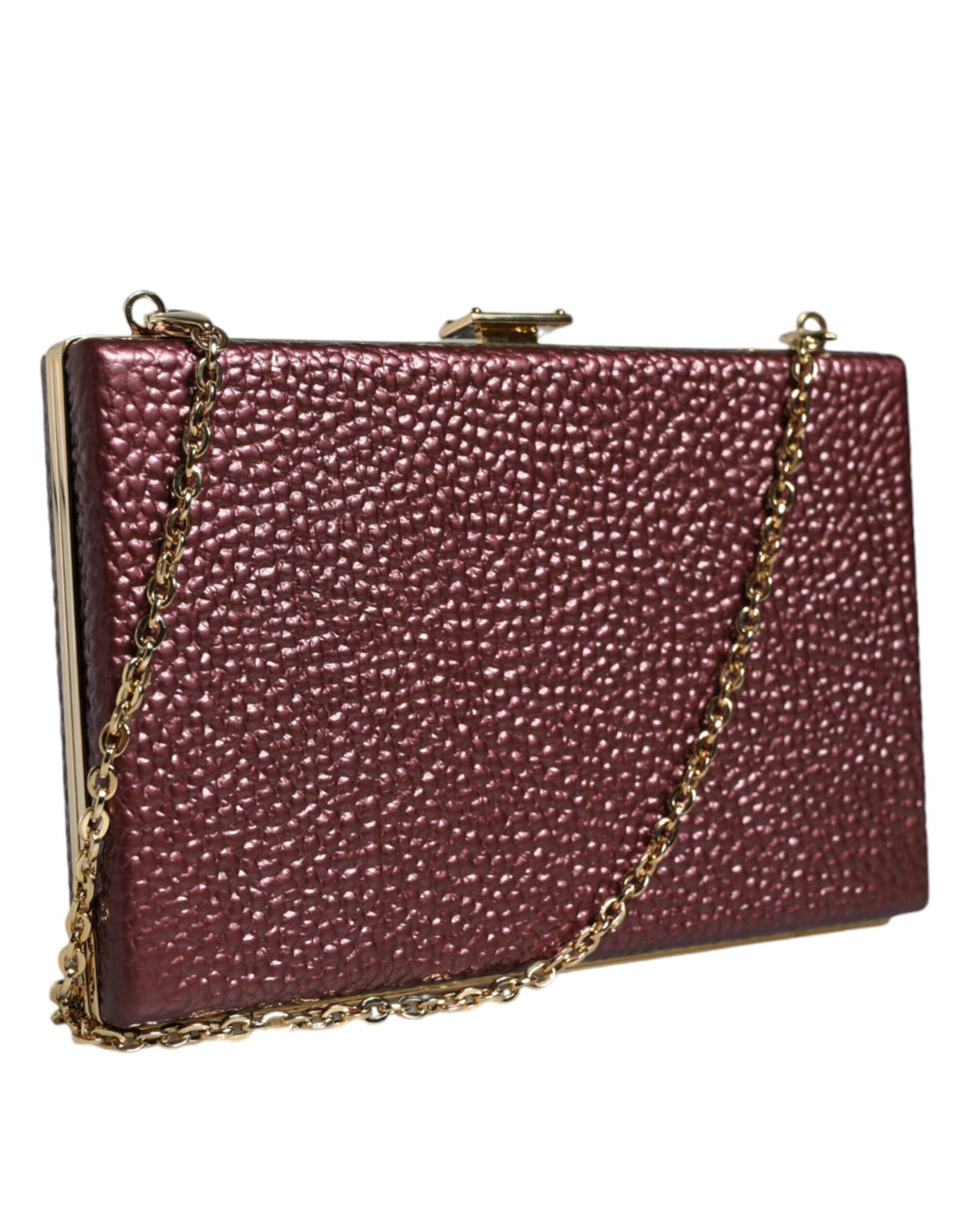 Dolce & Gabbana – Miniature Leather Clutch Purse in Maroon