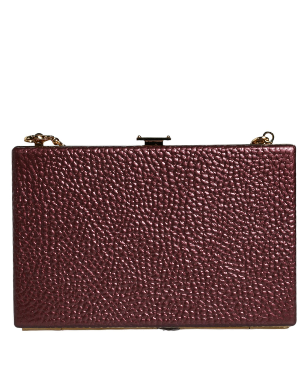 Dolce & Gabbana – Miniature Leather Clutch Purse in Maroon