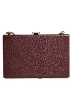 Dolce & Gabbana – Miniature Leather Clutch Purse in Maroon