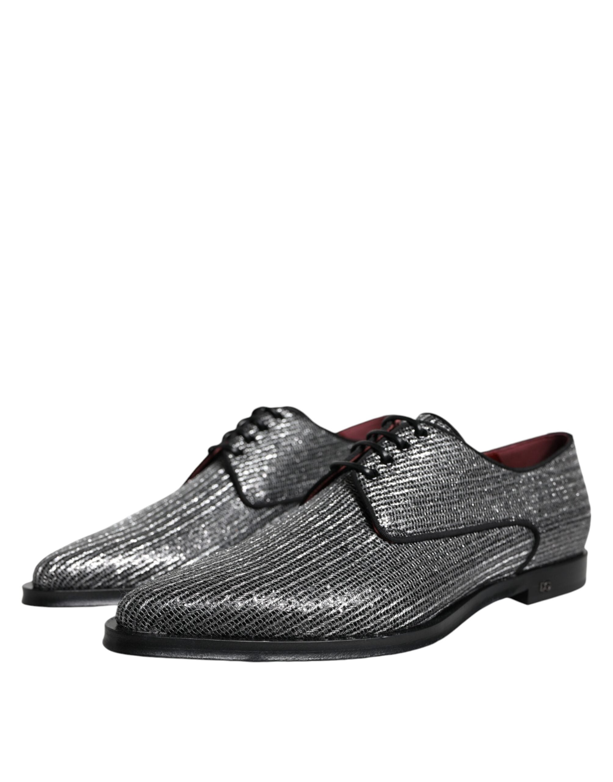Dolce & Gabbana  - Silver Polyurethane Derby Formal