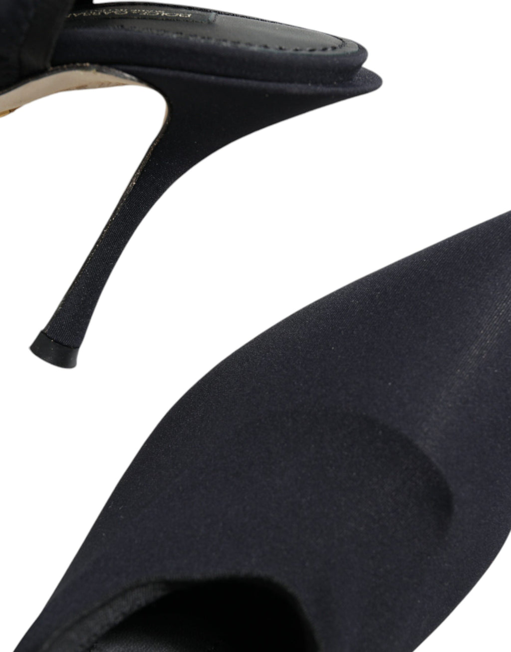 Dolce & Gabbana – Black Jersey Stretch Slingback Heels