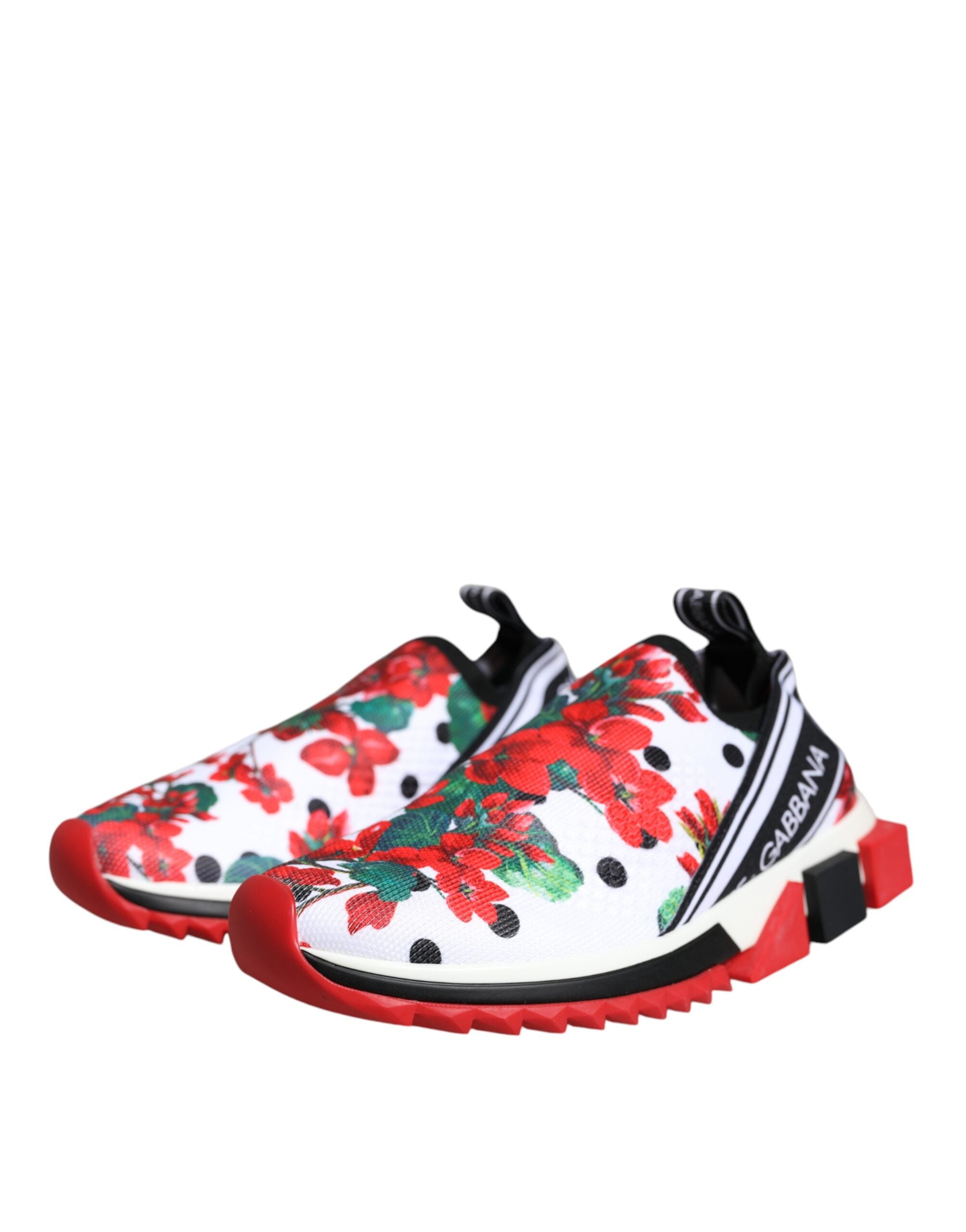 Dolce & Gabbana - Multicolor Geranium Sorrento Sneakers