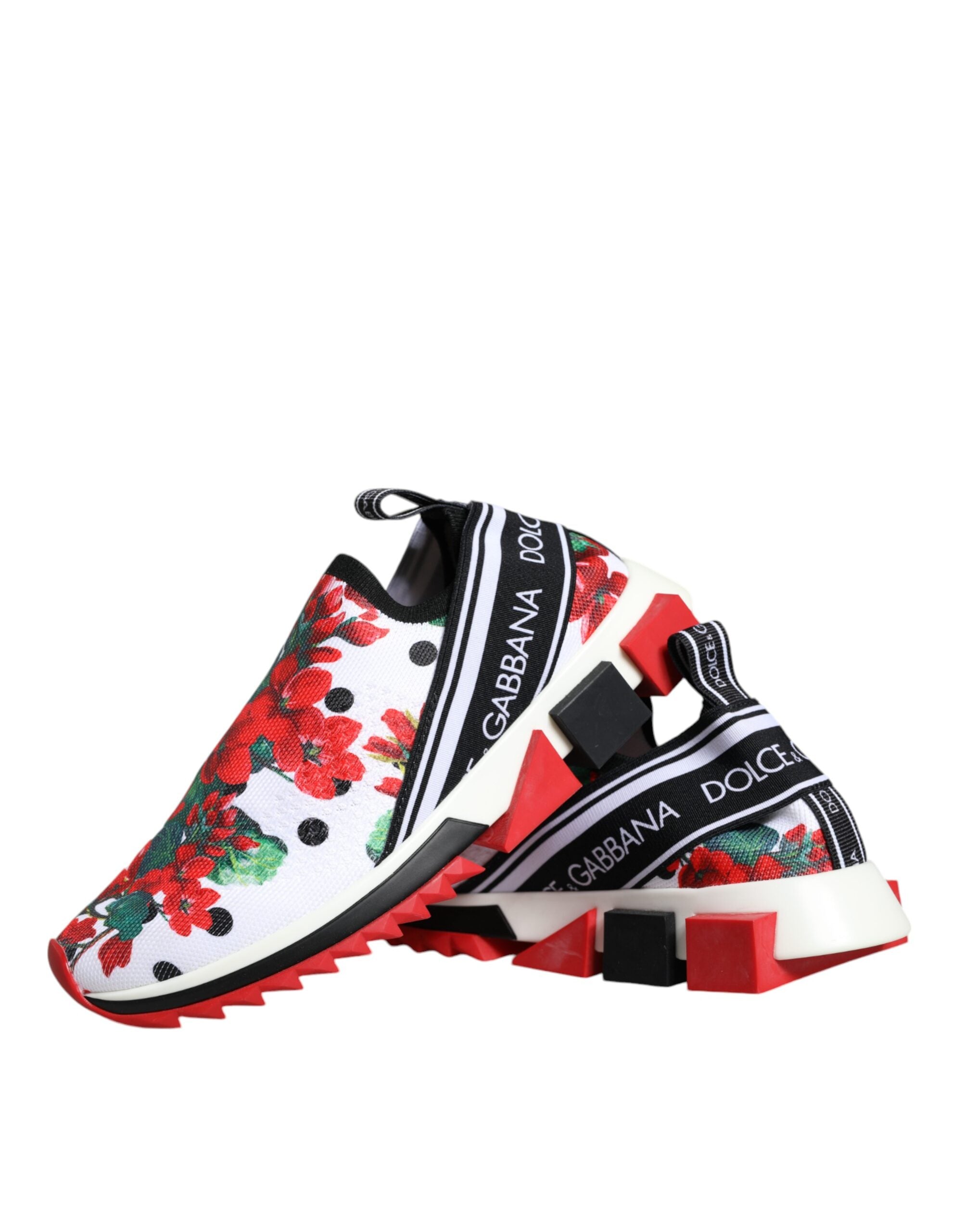 Dolce & Gabbana - Multicolor Geranium Sorrento Sneakers