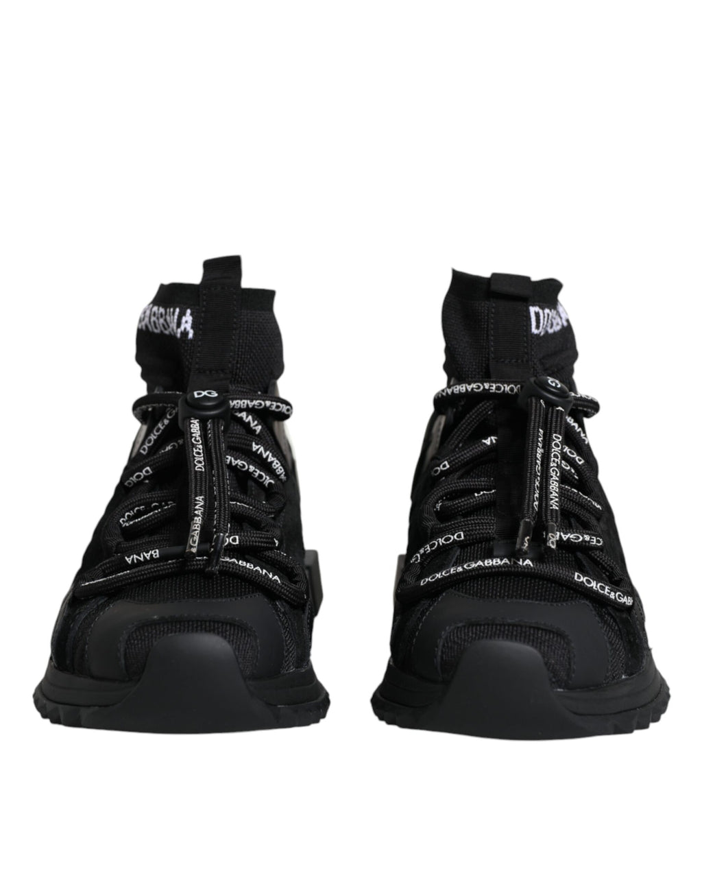 Dolce & Gabbana - Black Sorrento Socks Logo Sneakers