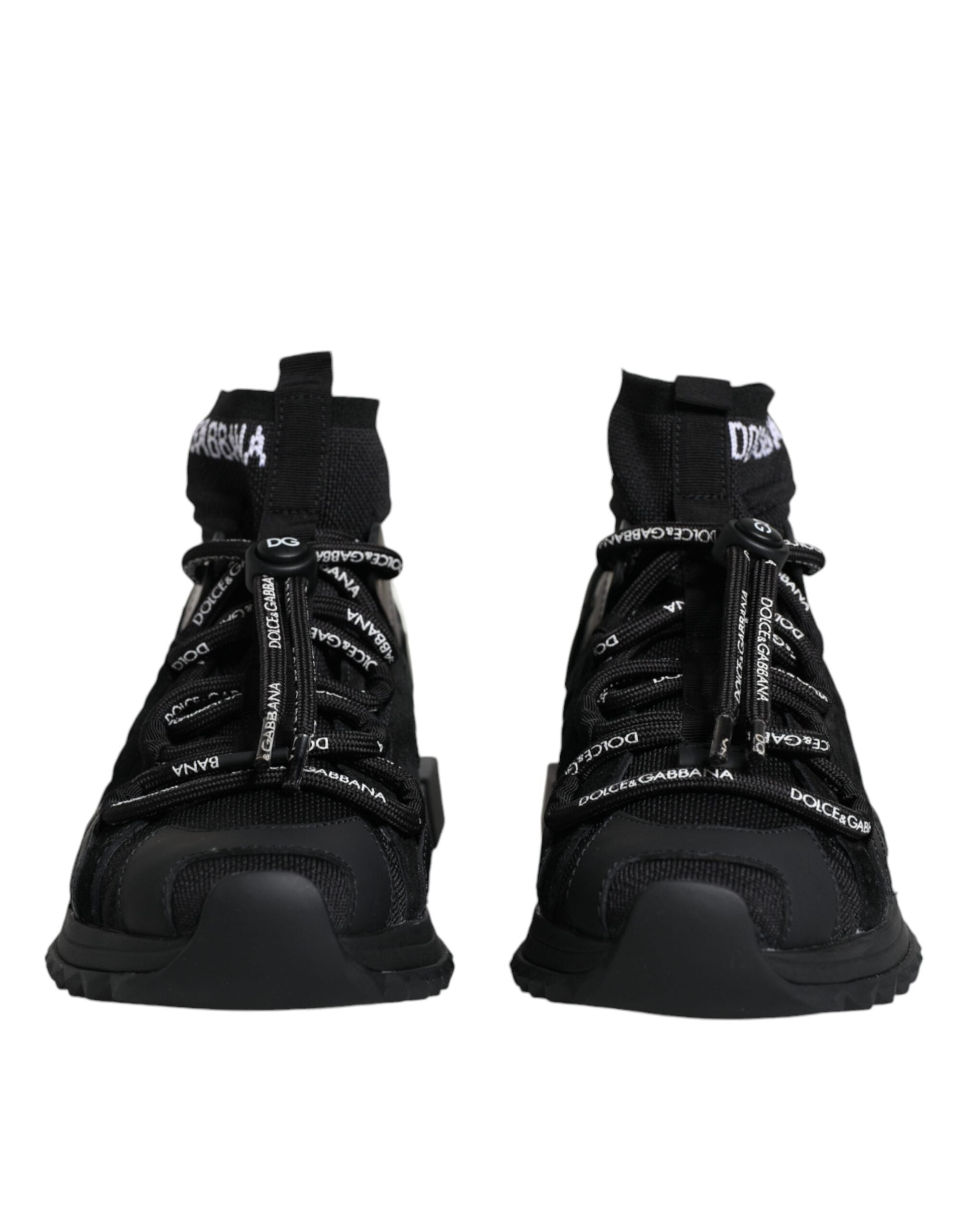 Dolce & Gabbana - Black Sorrento Socks Logo Sneakers