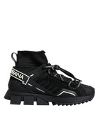 Dolce & Gabbana - Black Sorrento Socks Logo Sneakers