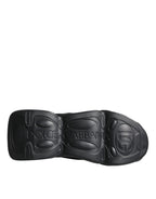 Dolce & Gabbana - Black Slip On Wave Socks Sneakers Shoes