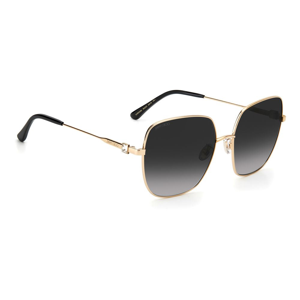 Jimmy Choo – Bicolor Gold & Black Metal Sunglasses