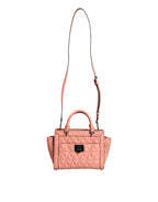 Michael Kors - Peach Quilted Leather Logo Crossbody