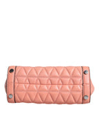 Michael Kors - Peach Quilted Leather Logo Crossbody