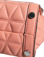 Michael Kors - Peach Quilted Leather Logo Crossbody